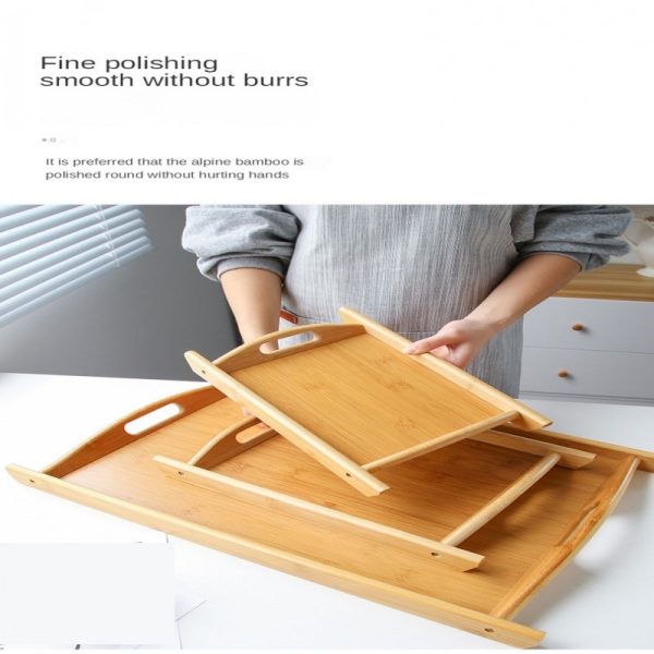 3 Pcs Wooden-serving Trays Set