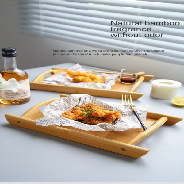3 Pcs Wooden-serving Trays Set