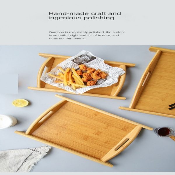 3 Pcs Wooden-serving Trays Set