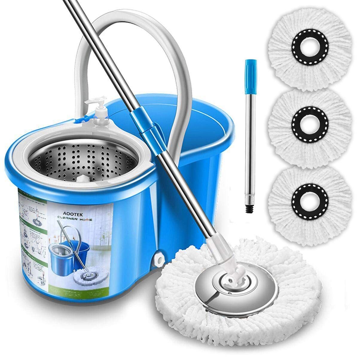 Easy Spin Magical Mop Set with steel Bucket