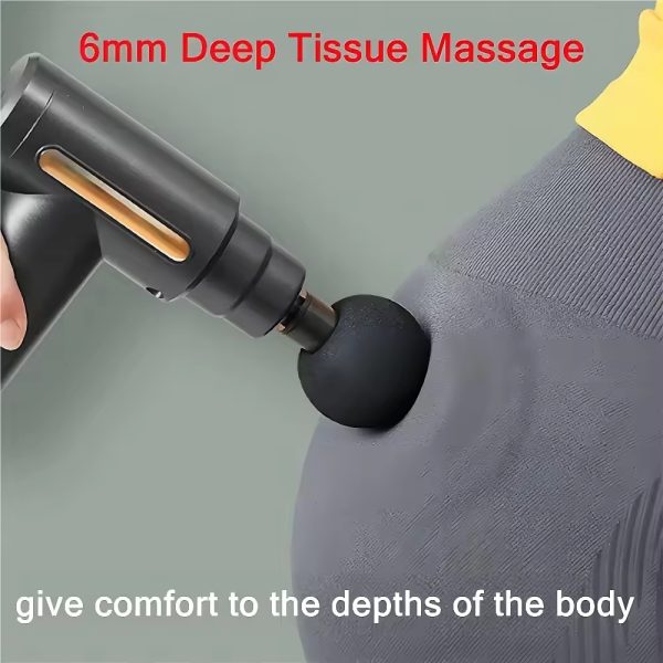 Handheld Muscle Massager With 4 Massage Heads, For Muscle Pain Relief