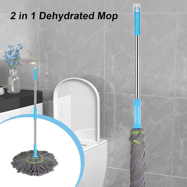 2-in-1 DehydrateTwist Fine Fiber Floor Mop