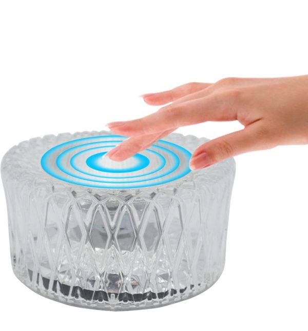 Led Crystal Table Lamp, 16 Color+remote Control