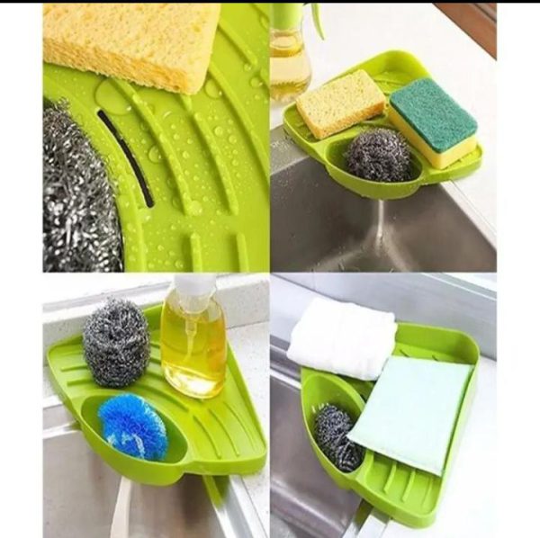 Multi-purpose Triangular Sink Drain Rack