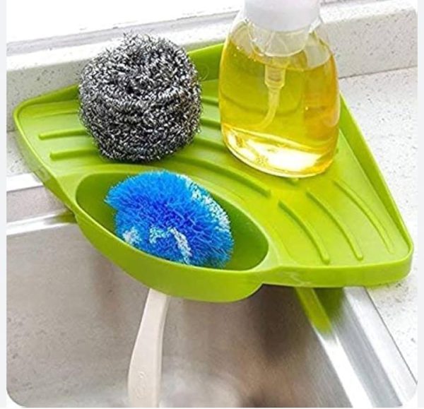 Multi-purpose Triangular Sink Drain Rack