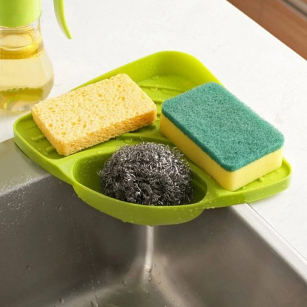 Multi-purpose Triangular Sink Drain Rack