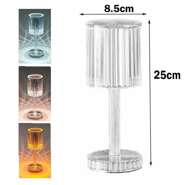 Rgb Crystal Touch Table Lamp