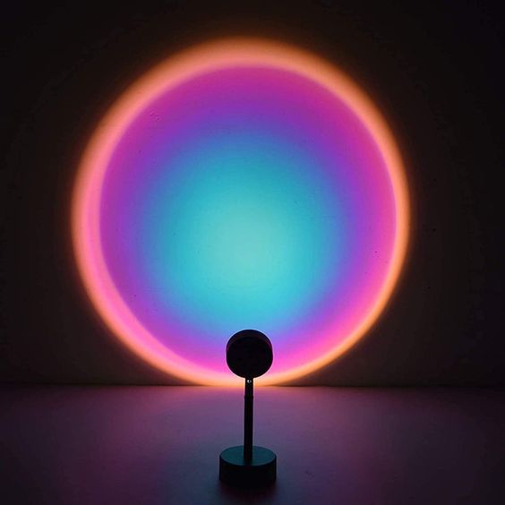 Multi Color Sunset Lamp With Remote
