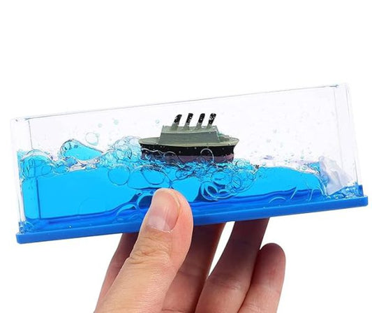 Moving Titanic Liquid Wave Ship