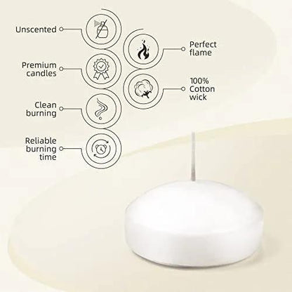 Floating Candles . Pack Of 12