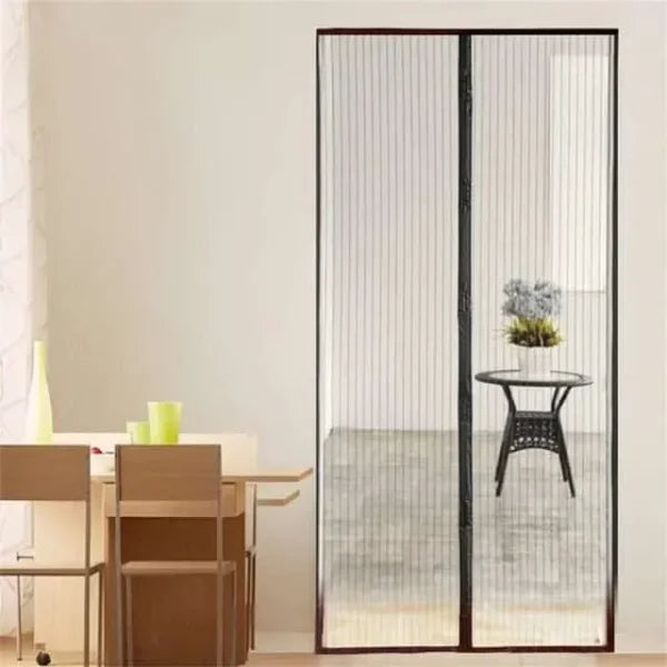 Hands-free Retractable Magic Mesh Screen Door