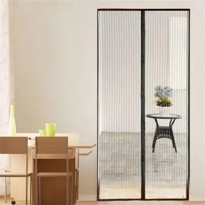 Hands-free Retractable Magic Mesh Screen Door