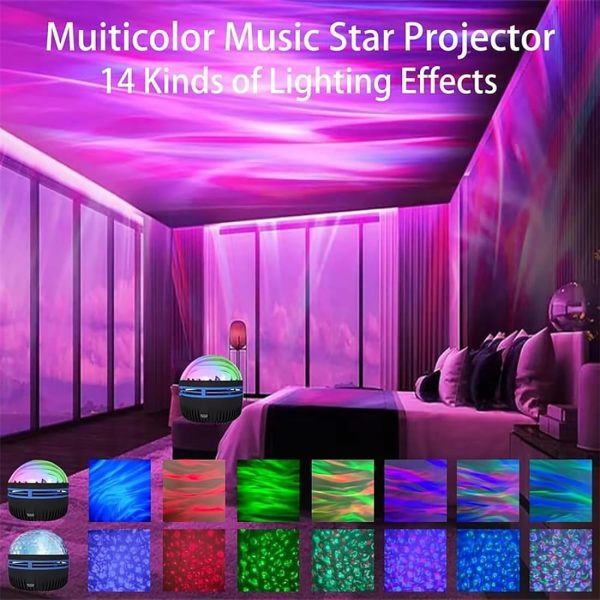 Rotating Galaxy Projector Night Lamp( With Remote )