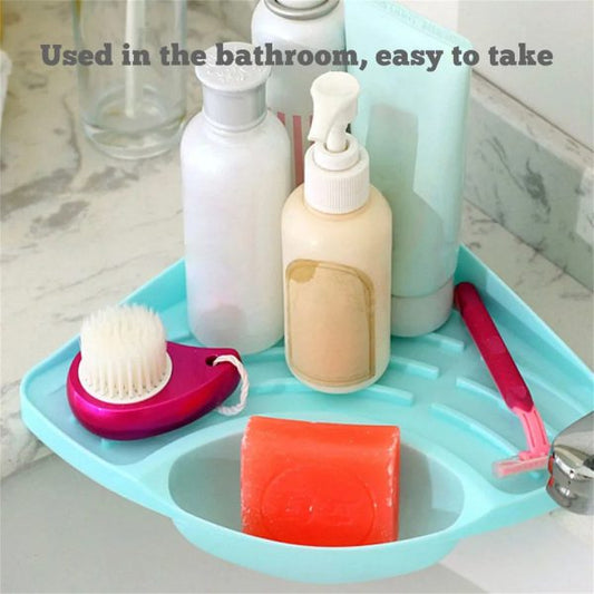 Multi-purpose Triangular Sink Drain Rack