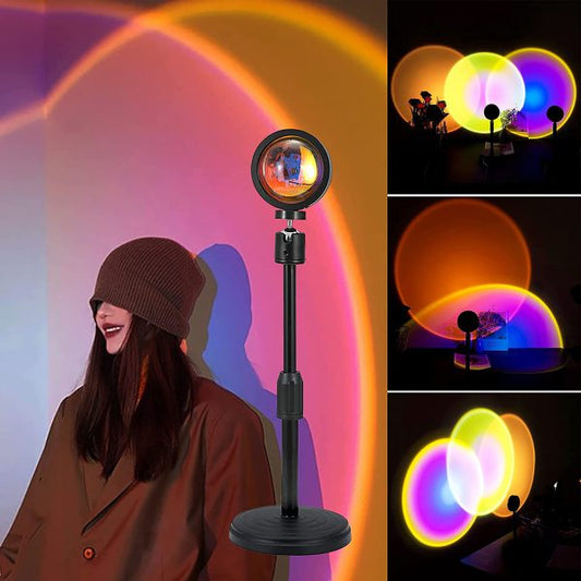 Multi Color Sunset Lamp  With Remote