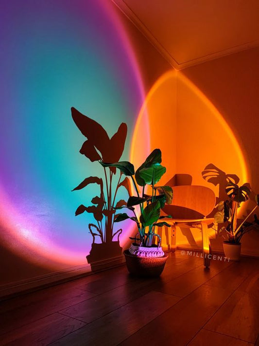 Multi Color Sunset Lamp  With Remote